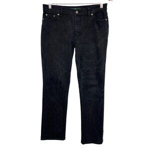 Lauren Ralph Lauren Black Denim Straight Leg Jeans Size 6 Women Stretch EUC